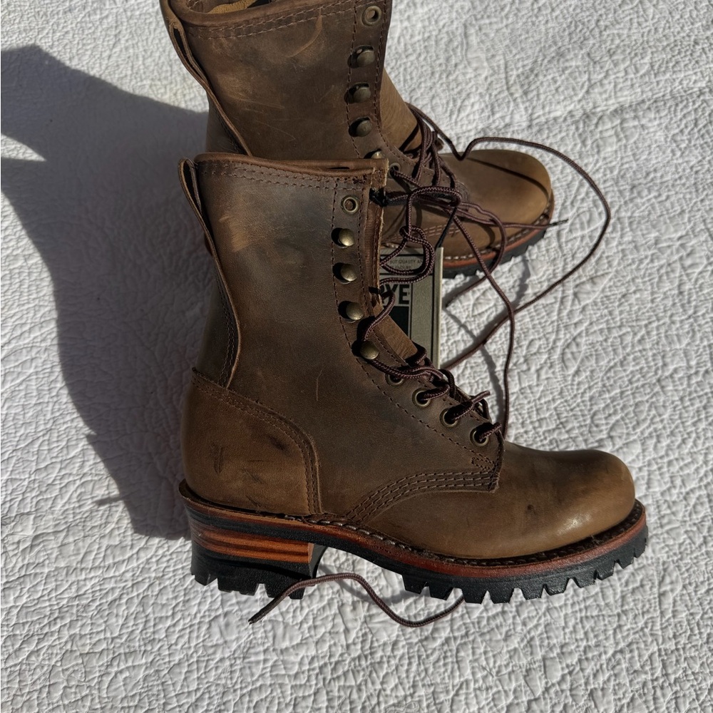 Frye Lace Up Logger 6G Combat Boots Sz 7